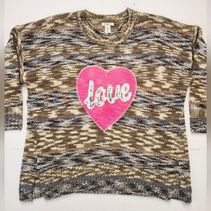 Westbound Womens Petite Knit Pullover Earth Tone Easy Soft Sweater Top, sz PXL